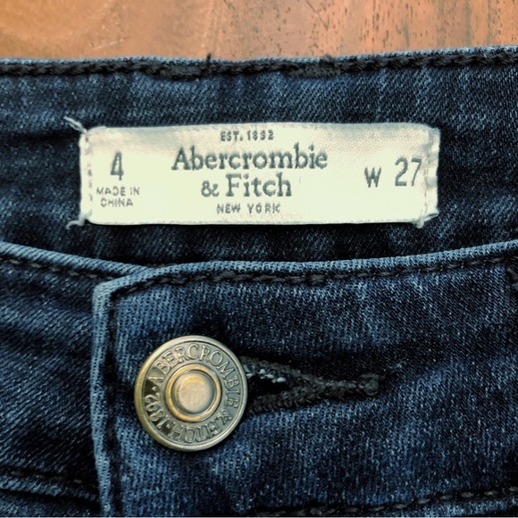 Abercrombie&Fitch Y2K Boot Cut Fit Flared Medium to High Rise Funky Denim Jeans - Picture 12 of 16